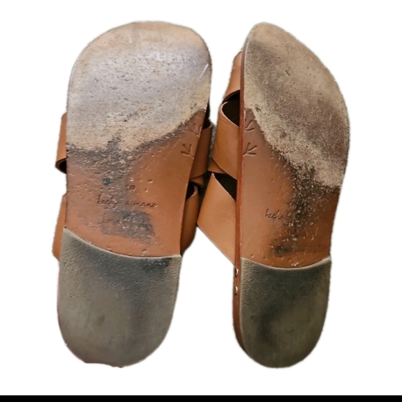 Beek Womens Brown Weaver Toe Loop Handcrafted Leather Comfort Sandal 10 - Picture 8 of 15